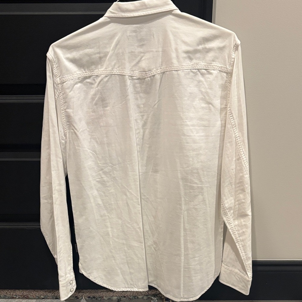 John Varvatos White Casual Button Down Shirt - Picture 3 of 3